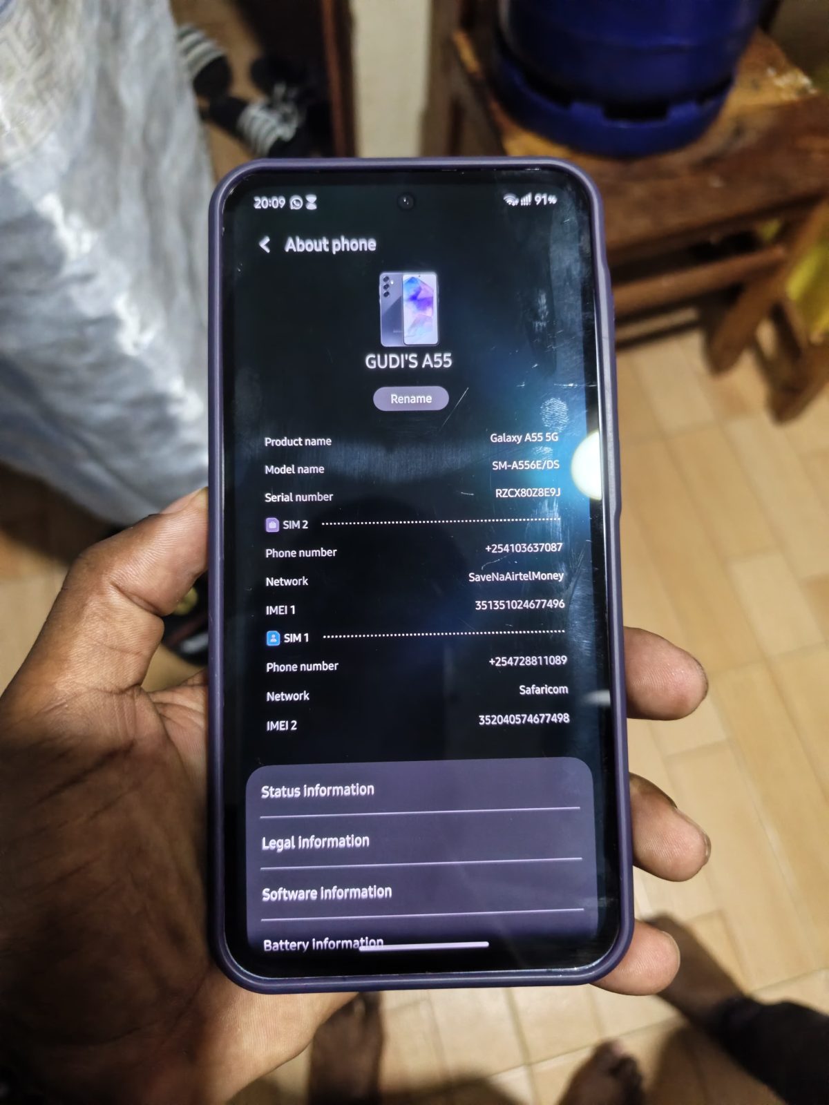 Samsung galaxy a55