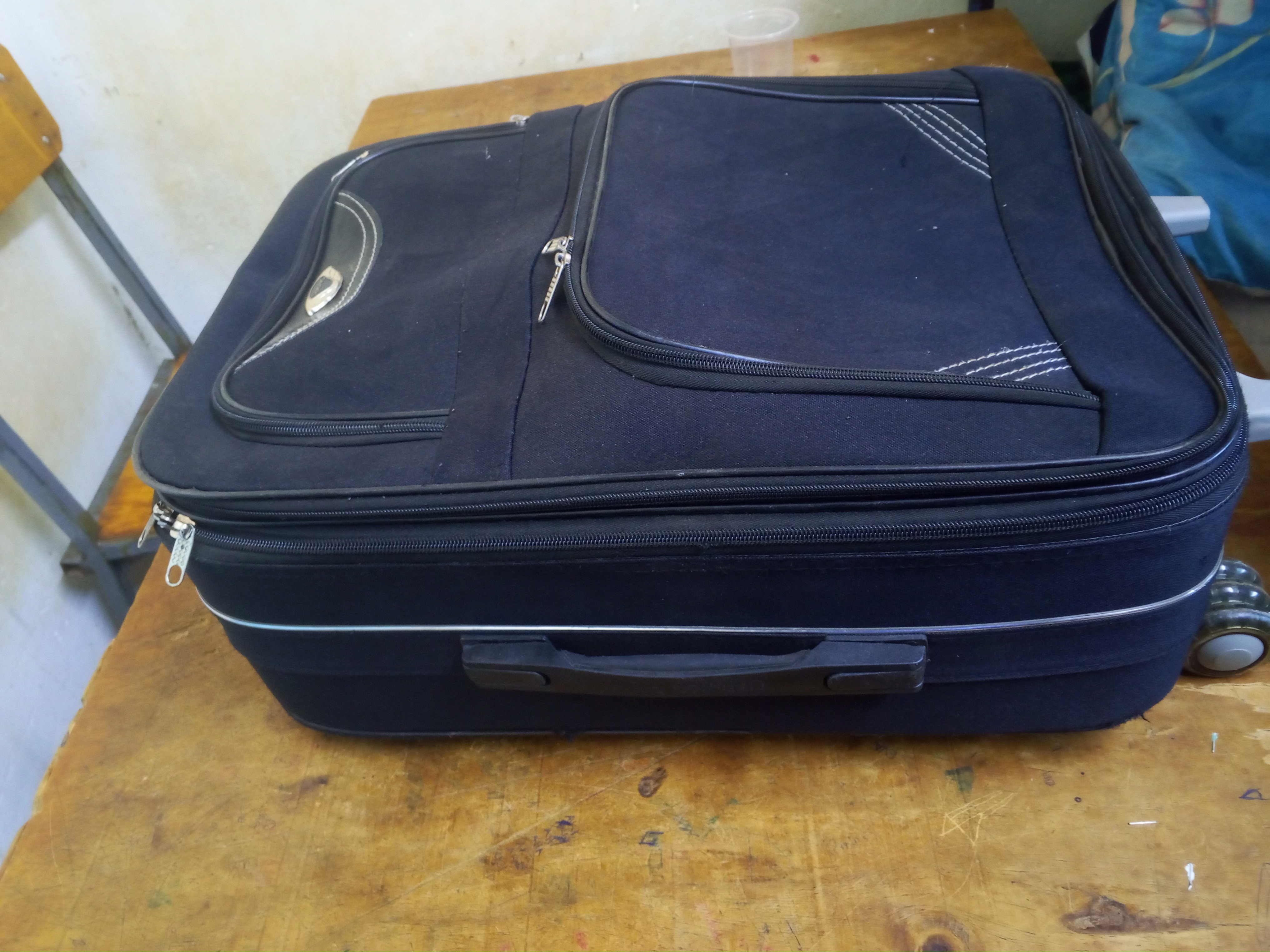 Gently used suitcase